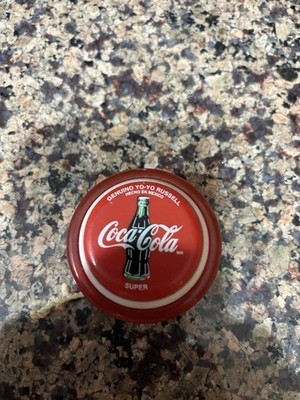 Vintage Coca-Cola Yo-Yo - Mexico Genuino Russell Super - Red Plastic Coke Toy