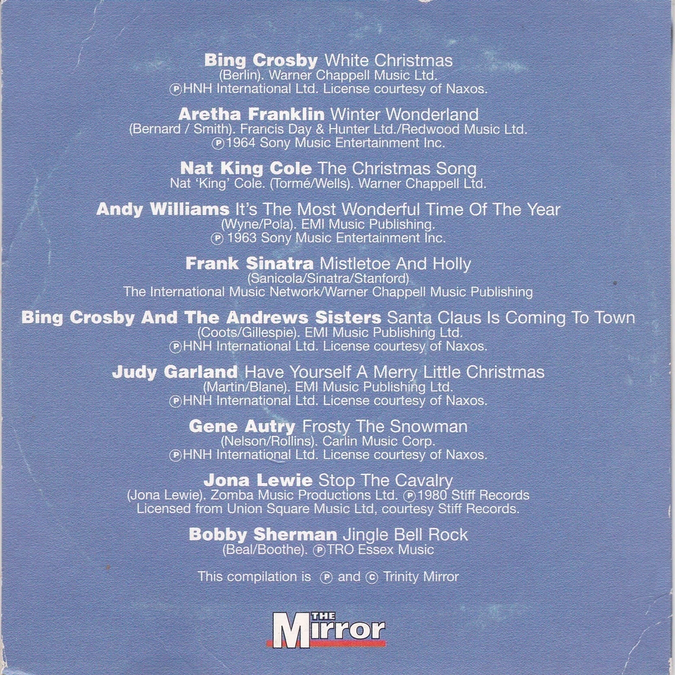 THE CHRISTMAS HITS ALBUM ( THE MIRROR Newspaper CD ) - Bild 2 von 3