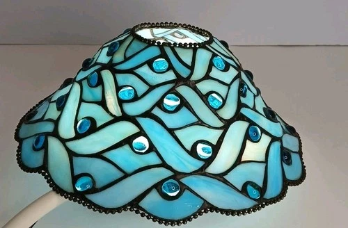 Vintage Party Lite Springwater Tiffany Style Candleholder Shade