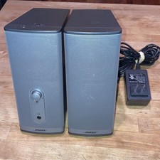 Bose Companion 2 Series II Multimedia Speakers Grey Complete TESTED WORKS WELL