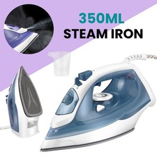 2400W Electric Steam Iron w/ 350ml Large Capacity Water Tank Non-stick Soleplate