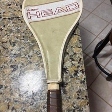 Vintage AMF Head LC Tennis Racquet Silver Aluminum Frame with Original Cover