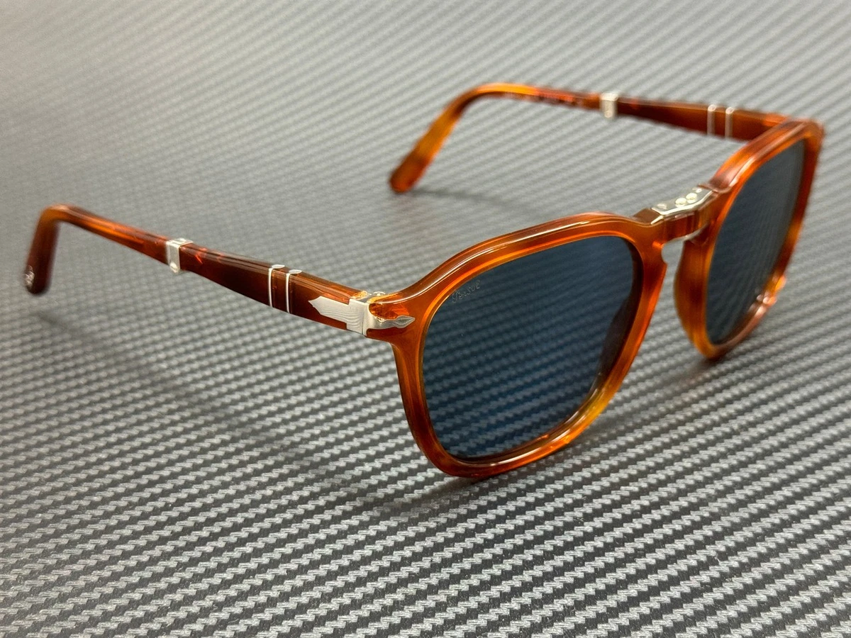 PERSOL PO3345S 96 56 Terra Di Siena Brown Blue Unisex 54 mm Sunglasses
