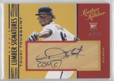 2019 Leather & Lumber Rookie Signatures Blue 76/99 Touki Toussaint Auto RC 1u6