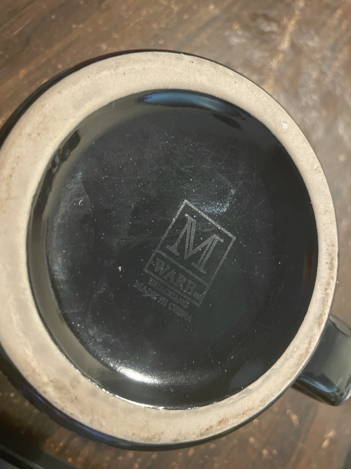 M Ware Thick Ceramic Black With White Speckles Coffee Mug Dealer Galaxy