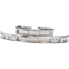 Grille For 98-2004 Chevrolet S10 98-2005 Blazer Chrome Plastic