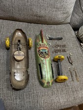 1950'S YONEZAWA ATOM #153 FRICTION RACER TIN CAR JAPAN Race Space Parts