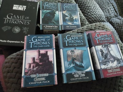 SEALED What Do You Meme? Game of Thrones Expansion Pack + FIVE CHAPTER PACKS!!