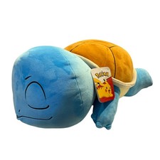 Pokemon Jazwares 18" Sleeping Squirtle Jumbo Premium Stuffed Plush Pillow NWT