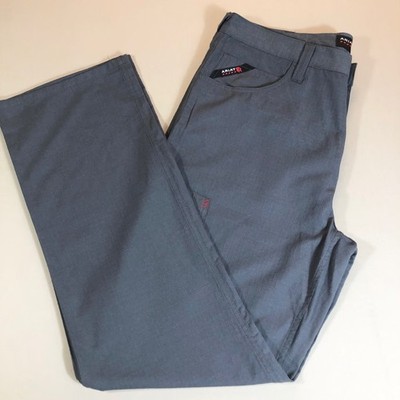 Ariat FR M4 Relaxed Straight Crossfire Work Pants CAT2 40x34 Ripstop, Steel Gray