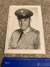 1950's US Army Soldier Portrait Photo Smiling Man