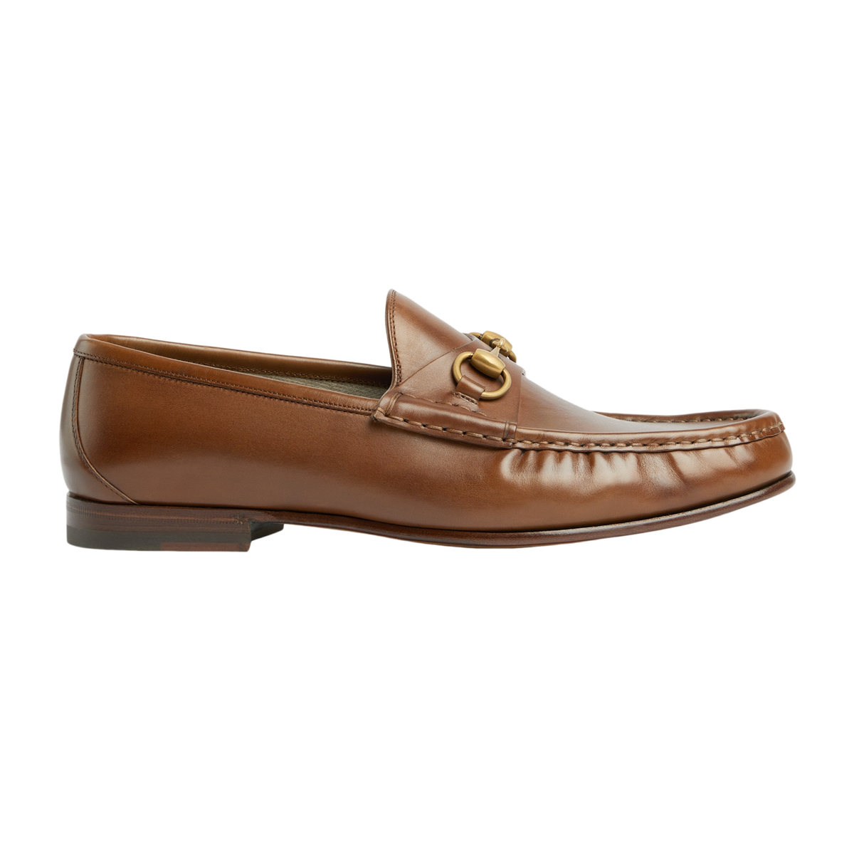Used gucci loafers authentic GUCCI Brown Leather Horsebit Men main image 2