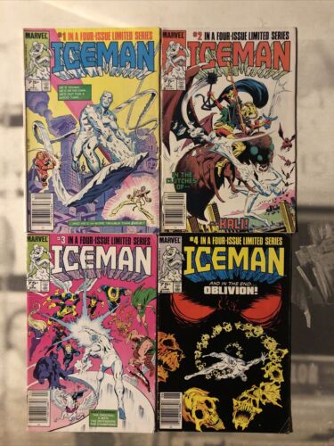 Iceman #1 2 3 4 Complete Mini-Series  1984/85 Marvel Comics B12RT