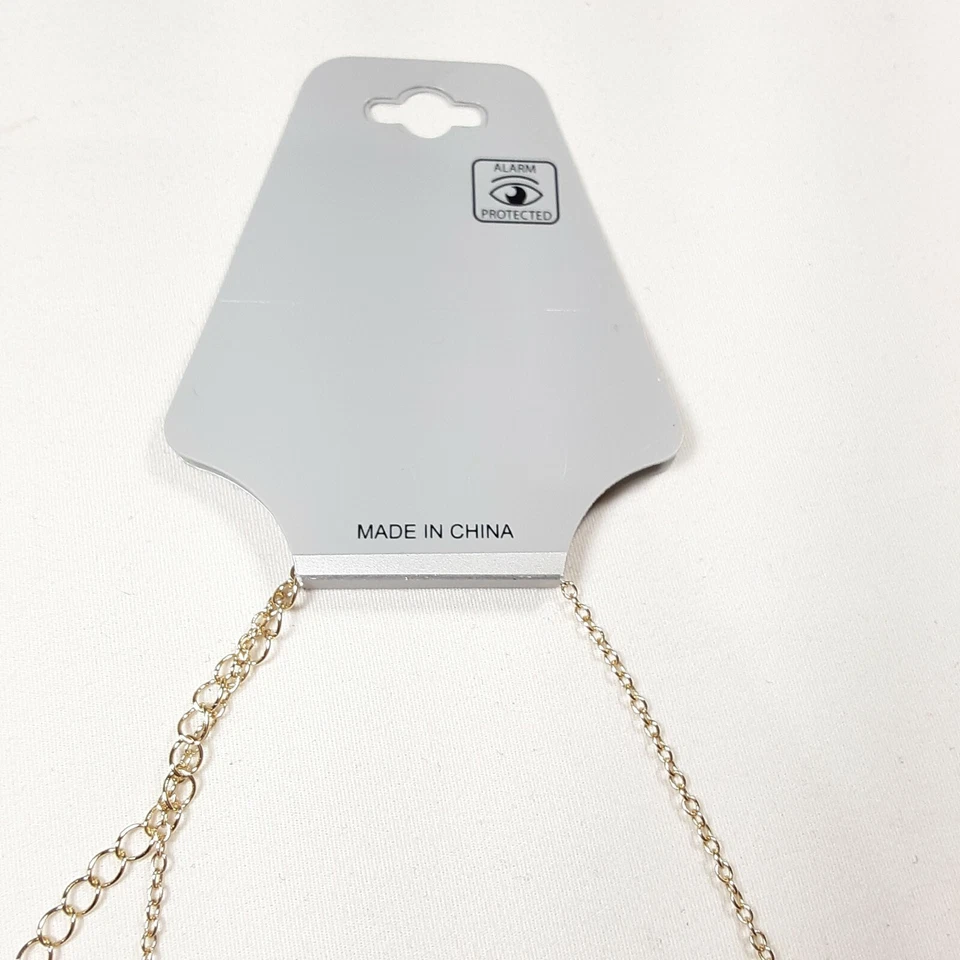 NWT LUX Accessories YASSSSS Necklace Gold Women's Girls Jewelry 8" Fashion - Image 4 of 4