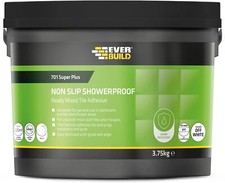 Everbuild 701 Non Slip Tile Adhesive, White, 3.75 kg