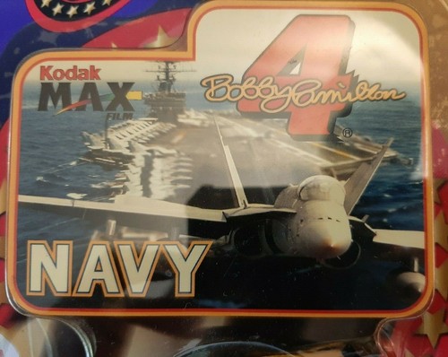 Hasbro Winners Circle Deluxe Driver Sticker Series Kodak Max Navy Die Cast Car - Picture 3 of 4