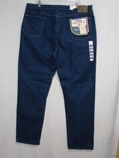 New Flawed Wrangler Rugged Wear Classic Fit Straight Leg Blue Jeans Mens 42x34