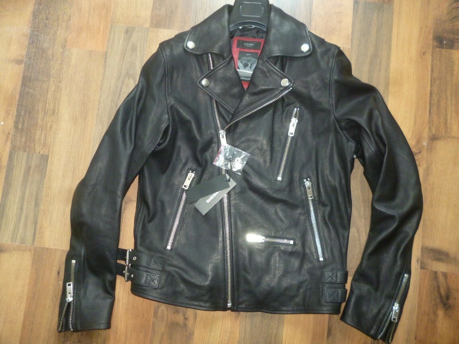 DIESEL Gibson Lamb Leather Jacket Size L ( fits M)  RRP £750 image 3