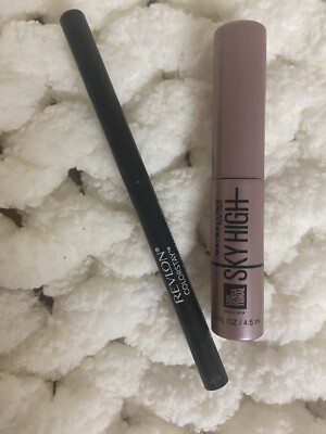 Lot 2 Revlon Colorstay Eye Liner 201 Black & Maybelline Sky High Lash Mascara 