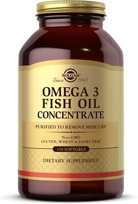 Solgar Omega-3 Fish Oil Concentrate 120 softgel - Support Cardiovascular BigSale