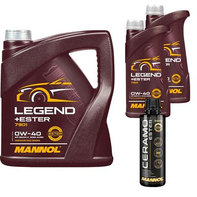 6L MANNOL Motoröl LEGEND+ESTER 0W-40 Inkl. Additive Ceramo Ester 9829