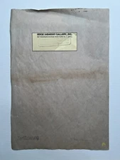 EGON SCHIELE Drawing on paper (Handmade) signed and stamped mixed media.