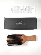 ZilberHaar - Major Hair  Beard Brush for Men - Stiff Boar Bristles and Pearwood
