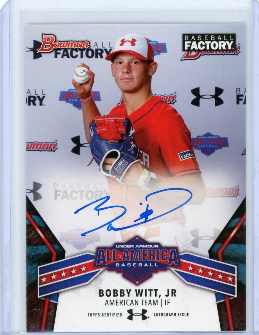 2020 Bowman 2018 Under Armor All-American Auto #UAA-20 Bobby Witt