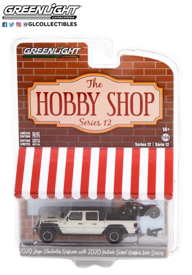 Greenlight 2020 Jeep Gladiator Rubicon with 2020 Indian Scout 1/64