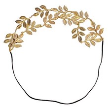 Boho Leaf Gold Tone Goddess Headband Prom Festival Wedding Bridesmaid