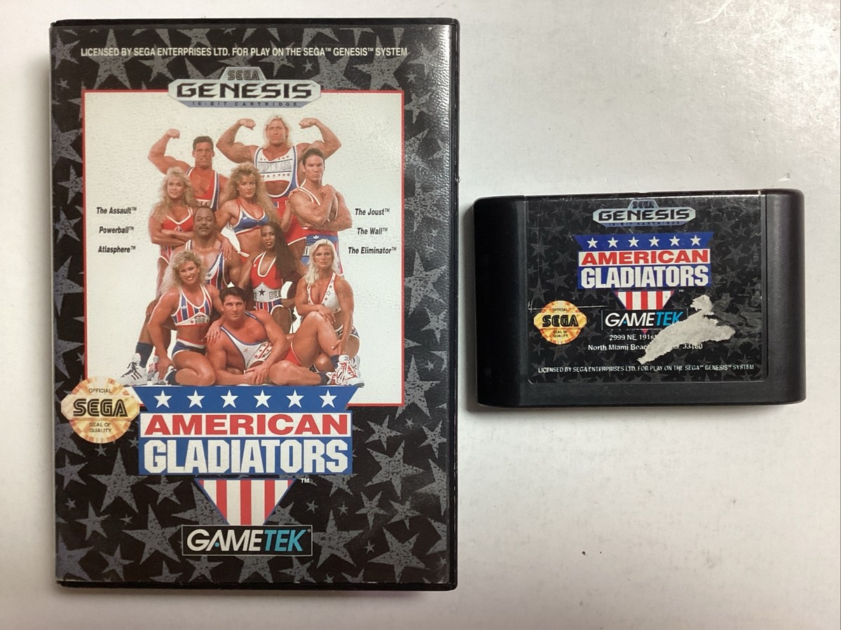 American Gladiators- Sega Genesis Game and Case no Manual TESTED