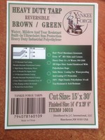 Heavy Duty Reversible Tarps - Green/brown - 15 X 30 Heavy Duty Reversible Tarps - Green/brown - 15 X 30