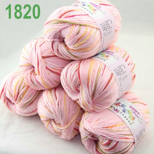 Sale 6 ballsx 50gr DK Baby Soft Cashmere Silk Wool hand knitting Crochet Yarn 20 - Picture 2 of 12