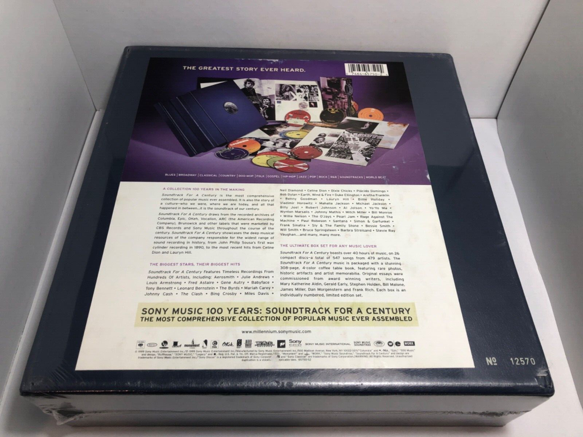 100周年　SOUNDTRACK FOR A CENTURY 米SONY26枚組 Sony Music 100 Years: Soundtrack For A Century Sealed 26 CD Set