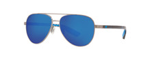 NEW Costa Del Mar Peli Brushed Gunmetal Frame w/ Blue Lens PEL289OBMGLP