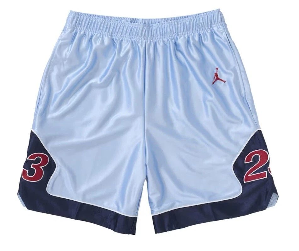 ?Taille XL   Short d'échauffement Supreme Jordan (bleu clair)?