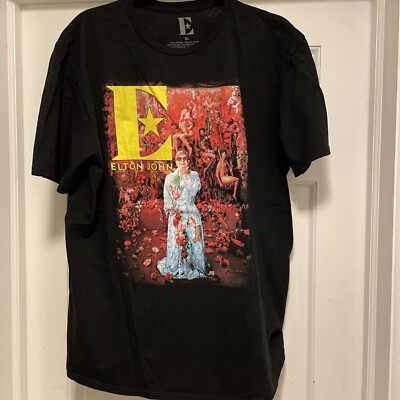 Elton John T Shirt Farewell Yellow Brick Road Concert Stadium Tour Men's XL