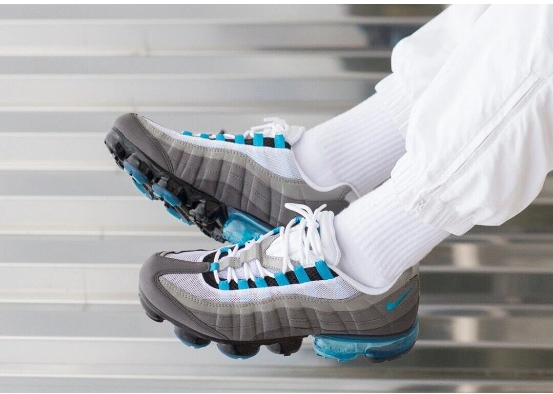 Nike Air VaporMax 95 Neo Turquoise Blue Grey Men's Size 10.5 Nike Air VaporMax 95 Neo Turquoise Blue Grey Men's Size 10.5