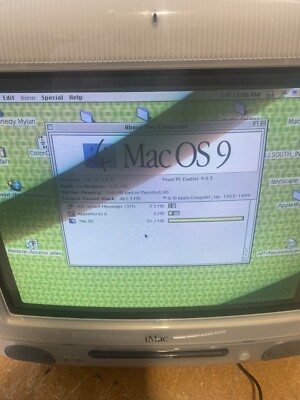 Apple iMac All-In-One Computer 1999 Vintage Computer Apple iMac All-In-One Computer 1999 Vintage Computer