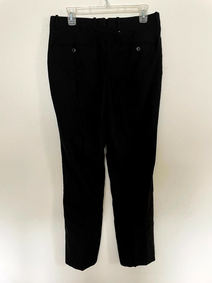 International Concepts Women’s Black Solid Suit Pants Size 32x32  - Image 2 of 3