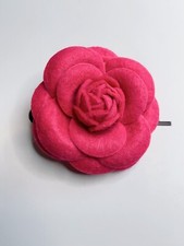 Camellia Flower Brooch Pin New Handmade Pink