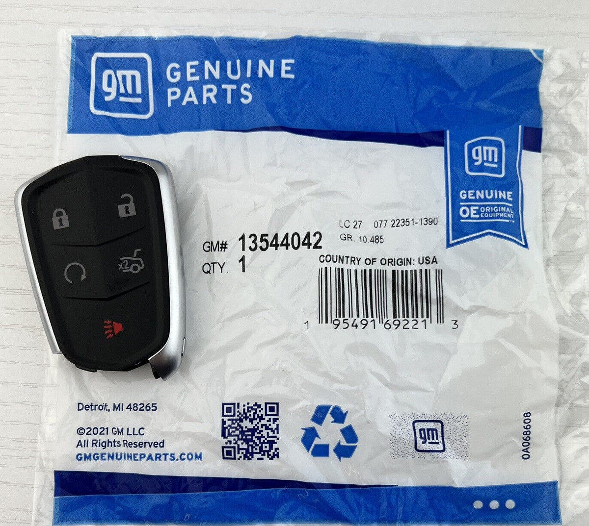 NEW OEM CADILLAC PROXIMITY SMART KEY FOB REMOTE TRANSMITTER HYQ2EB