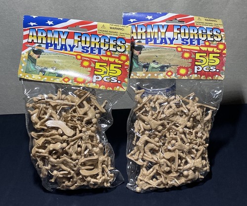 Army Forces Play Set 55 Pieces Toy Major No. H4242 Lot Of 2