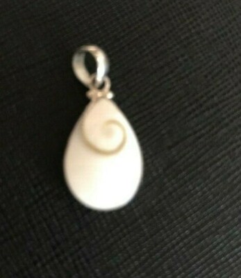 Pendentif Oeil de Sainte Lucie Croix en Argent 925/1000