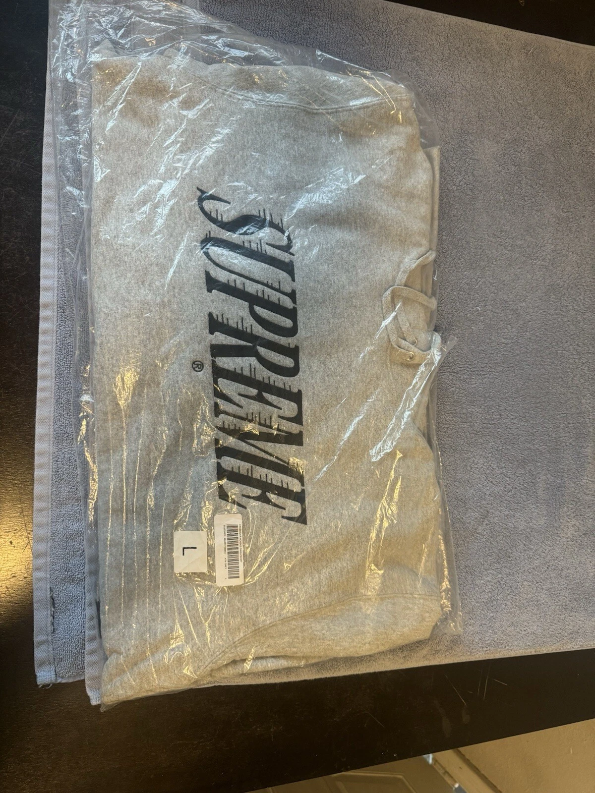 Sweat à capuche Supreme Crossover couleur gris grand SS20 neuf
