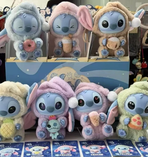 Miniso Stitch Eat Something Before Sleep Series Vinyl Figure Confirmed Blind Box - Picture 4 of 26