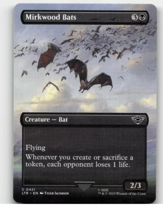 Mirkwood Bats (Regular Borderless) 421 - x1 LOTR Magic The Gathering MTG LP+