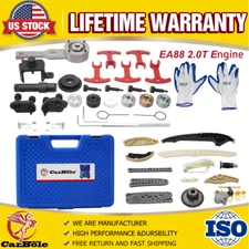 Engine Timing Chain & Tool Kit For Audi A3 A4 A5 Q3 Q5 S3 TT VW Golf Jetta 2.0T