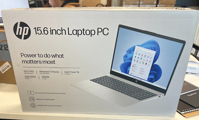 HP 15.6  Full HD Laptop, Core i5-1235U, 8GB RAM, 256GB SSD, Windows 11 Home