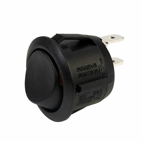 10 Pezzi Interruttore Rocker Mini On-On Rotondo 15mm SPDT 6A A